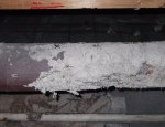 Damaged Asbestos Insulation on Pipe Work
